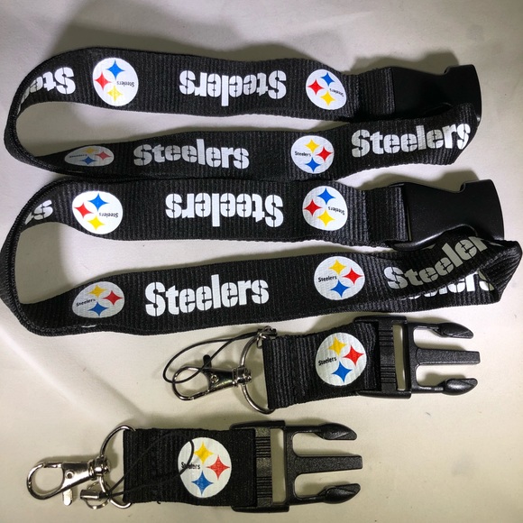 TWO (2) Pittsburgh Steelers Lanyards/Keychains - Picture 5 of 8